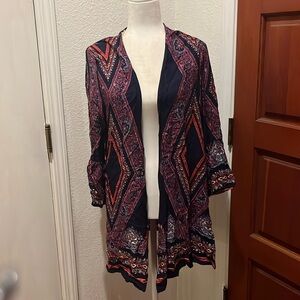 Short bell sleeved Kimono